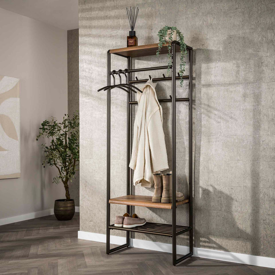 Garderobe Luno 70cm / Drift braun