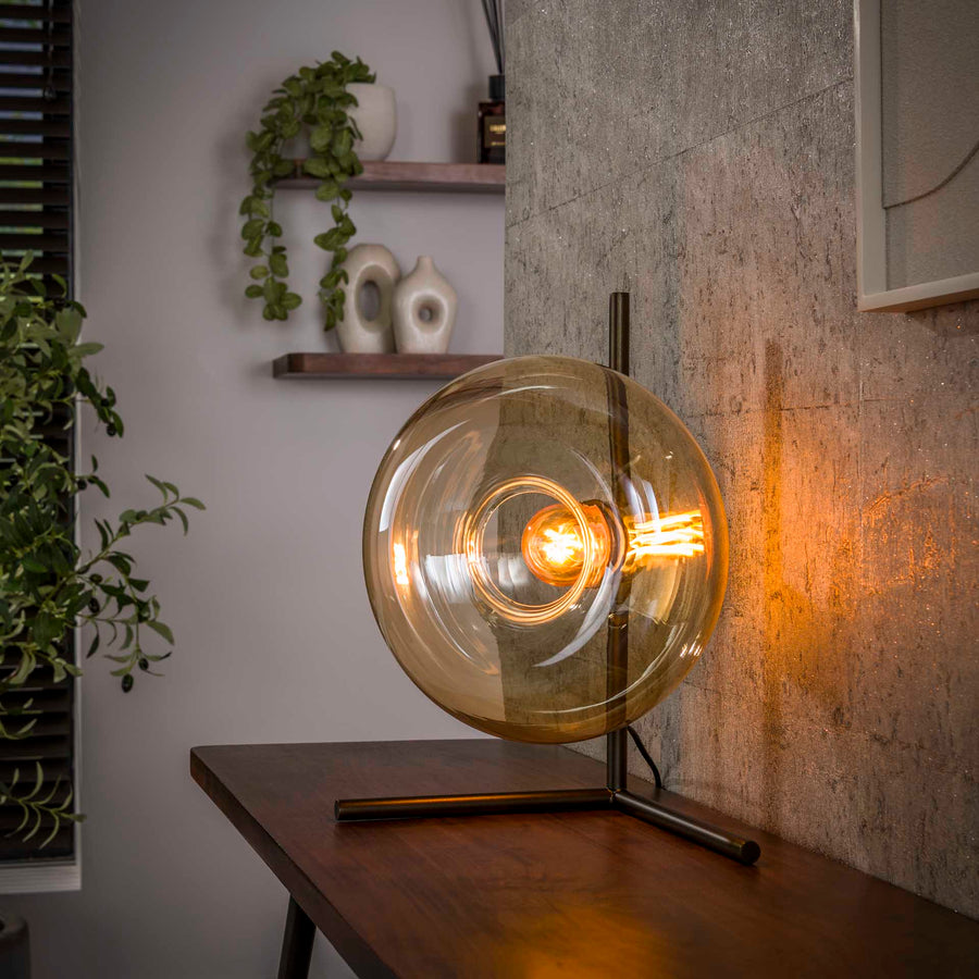 Tischleuchte Soll 1-licht / Amberglas