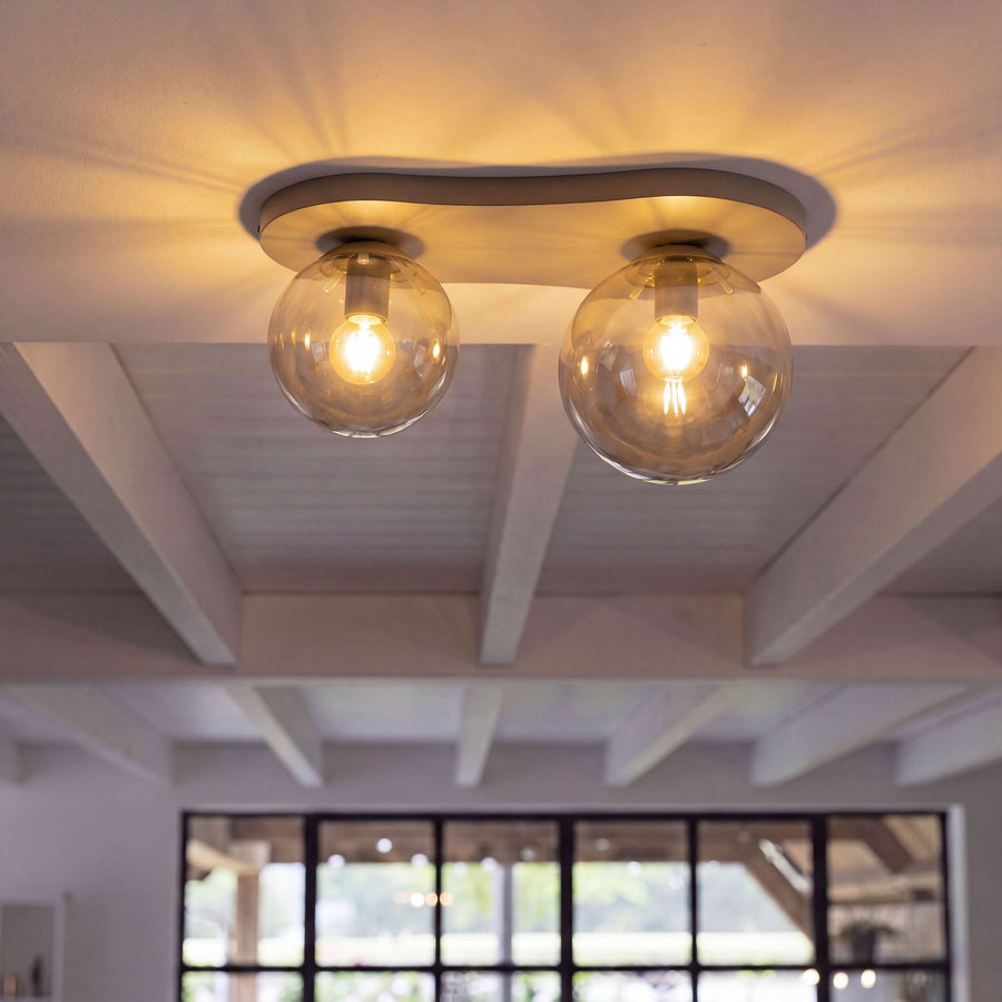 Deckenleuchte 2-flammig – Beige