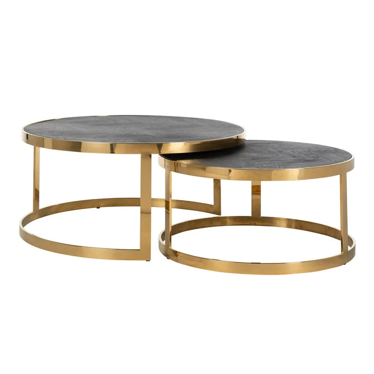 Couchtischset Blackbone – Gold Schwarz