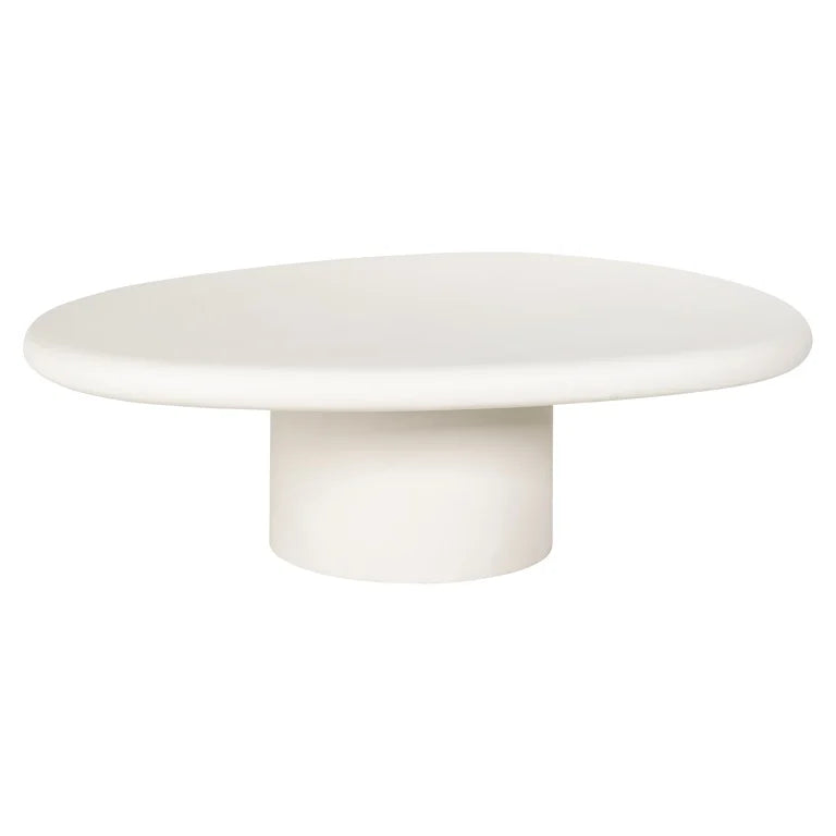 Couchtisch Bloomstone – Weiß – 110×90 cm