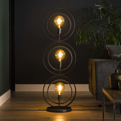 Stehlampe 3-flammig – Anthrazit
