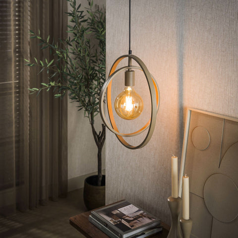 Hängelampe 1-flammig – Beige