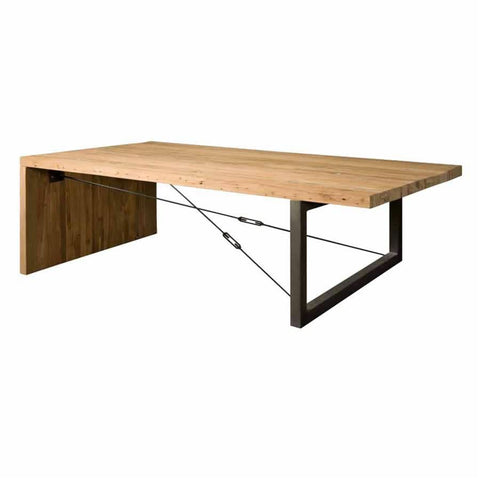 Namsos Couchtisch Teakholz recycelt, Gestell Metall natur – Natur