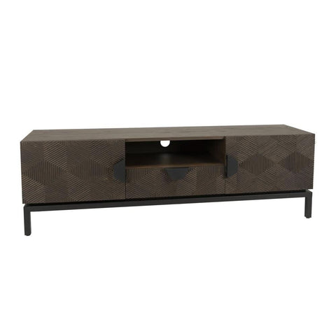Heby TV-Board Eichenfurnier – Braun