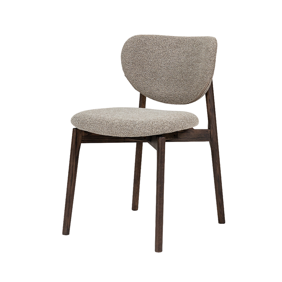 Fitjar Esszimmerstuhl – Espresso, Gestell Eiche Espresso