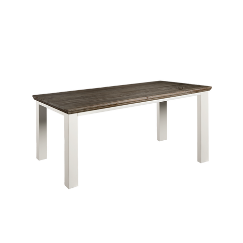 Esstisch Habo – Kiefer, Vierkantbeine, Weiß