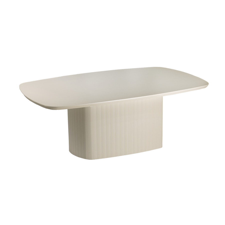 Couchtisch Lemvig Bootsform – Steinoptik