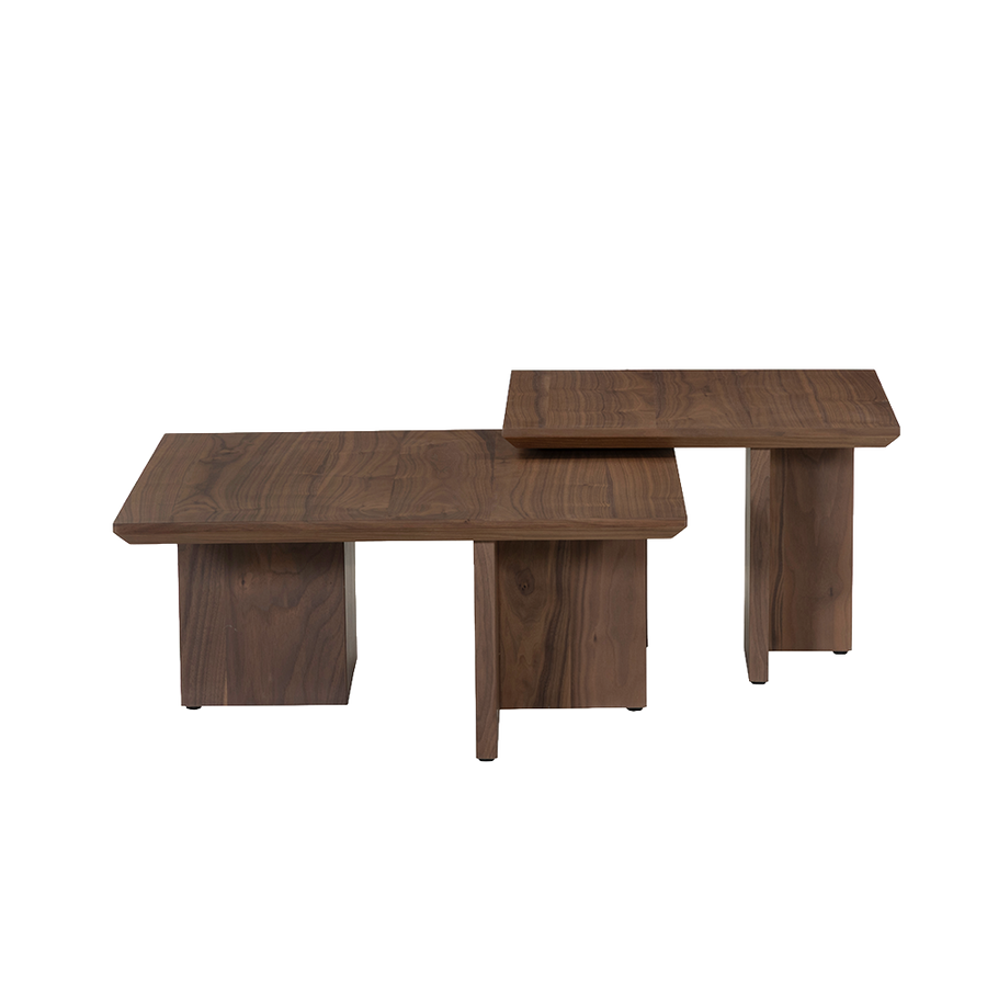 Couchtisch Skien 2er-Set – Nussbaumbraun