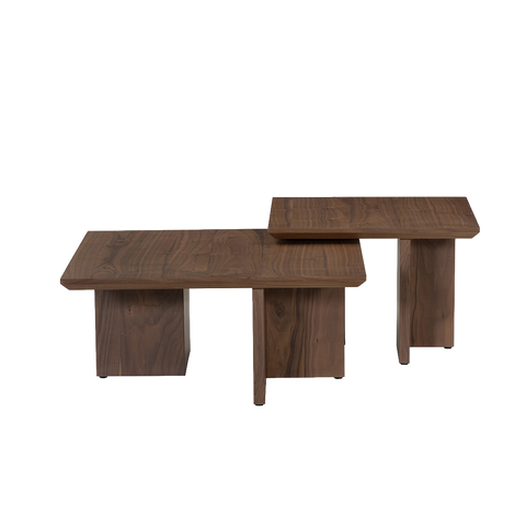 Skien Couchtisch 2er-Set – Nussbaumbraun