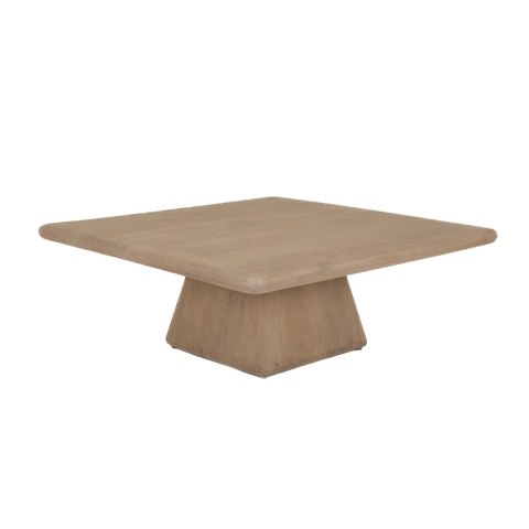 Solna Couchtisch quadratisch Mangoholz sandgestrahlt – Natur