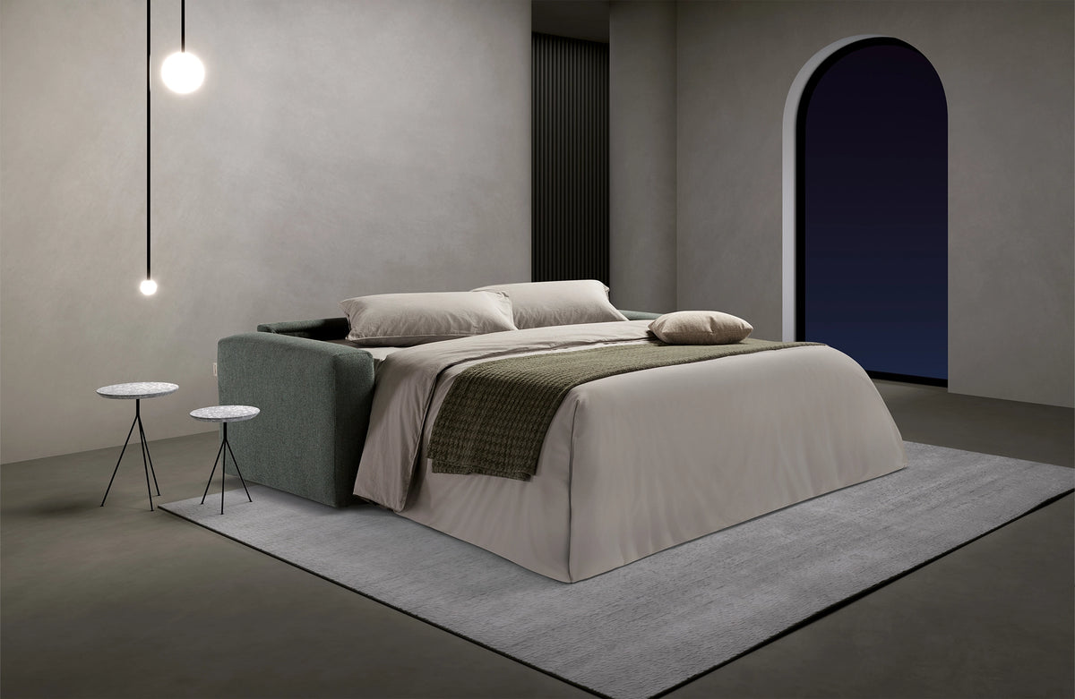 Square Schlafsofa als Bett ausgezogen
