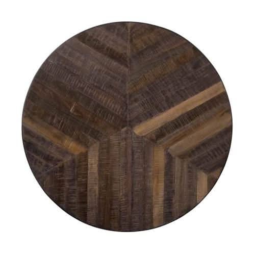 Beistelltisch Sunna 3er-Set Teakholz recycelt, Gestell Metall Gunmetal – Grau