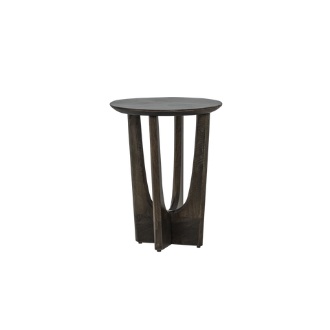 Tynset Couchtisch rund Mangoholz – Olivbraun