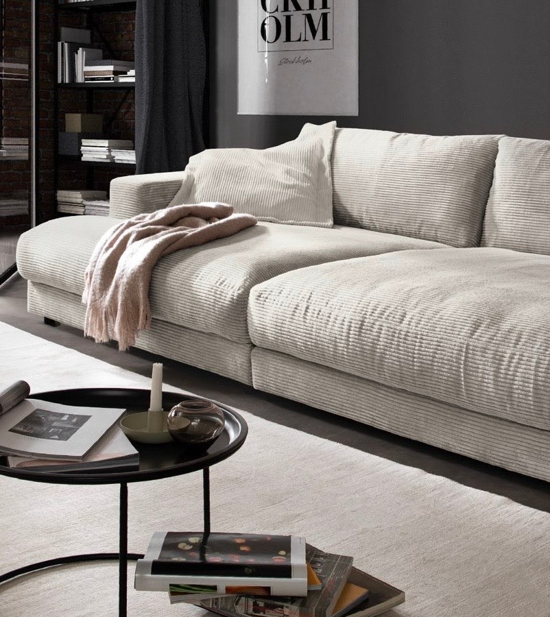 Cord Sofa mit Schlaffunktion