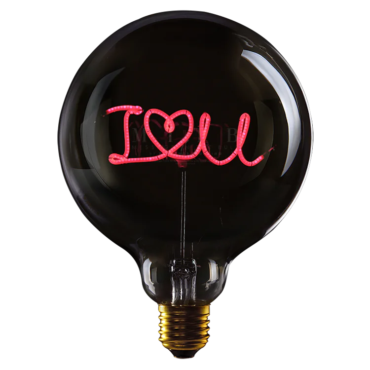 I love you - Message in the bulb