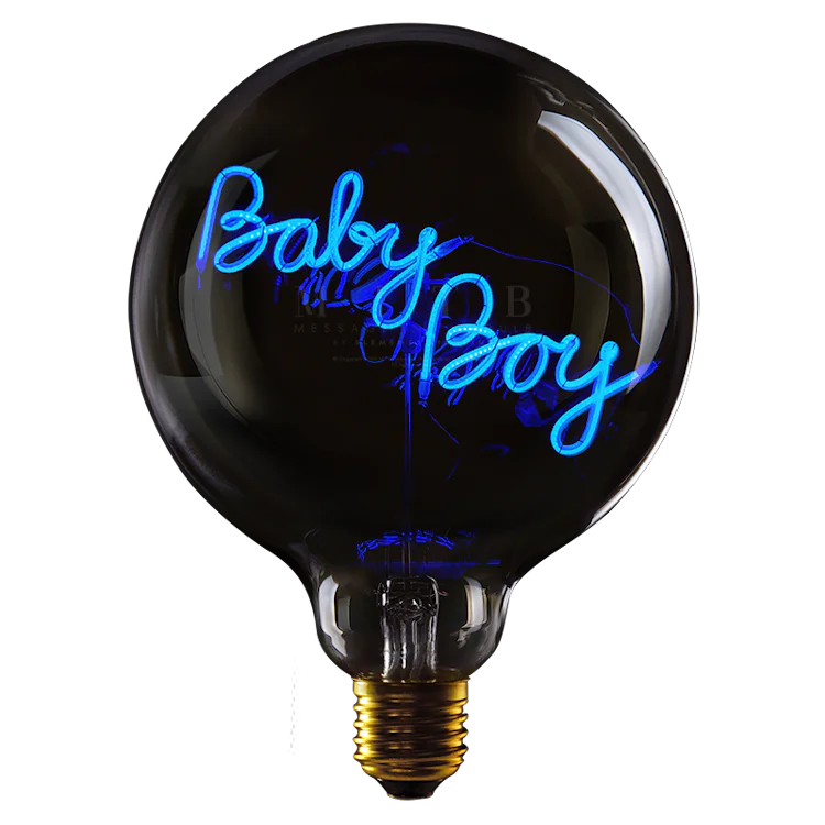 Baby boy - Message in the bulb