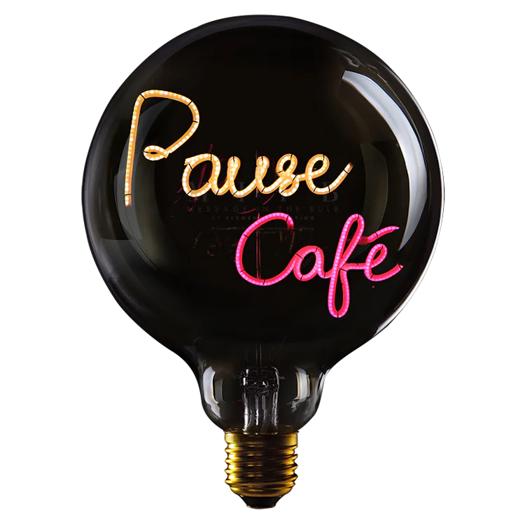 Pause Café  - Message in the bulb