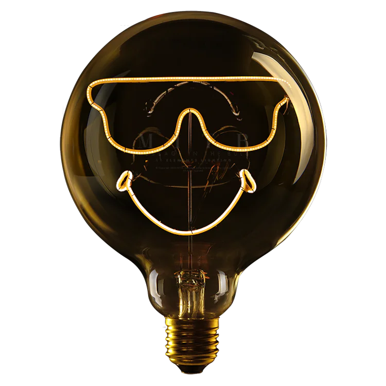 Smiley sunglasses - Message in the bulb