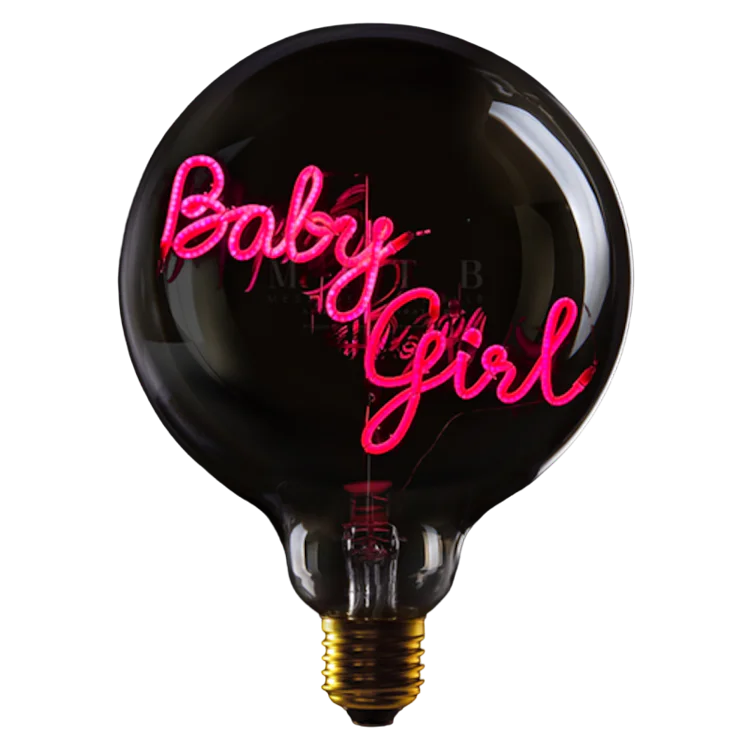 Baby girl - Message in the bulb