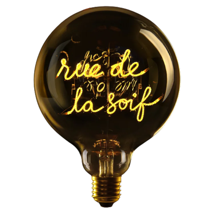 Rue de la soif - Message in the bulb