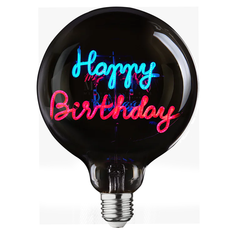 Happy Birthday - Message in the bulb