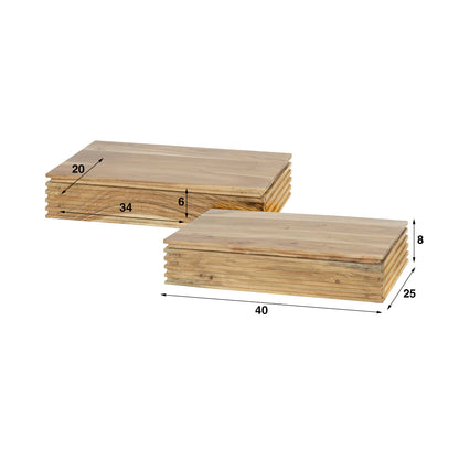Nachttisch Satz/2 layer L 1 Schublade