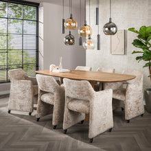 Esstisch Wave Centro deens oval 215cm / Solider Mangosand