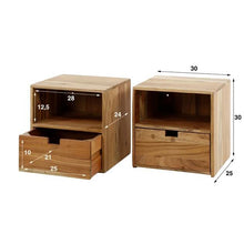 Nachttisch set/2 XS aufhängen flat