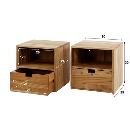 Nachttisch set/2 XS aufhängen flat