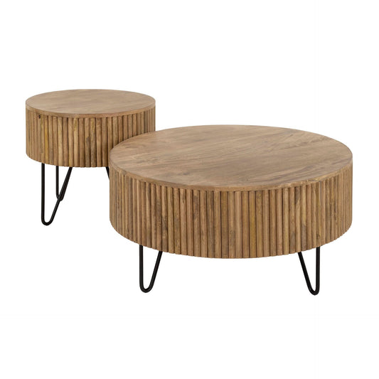 Couchtisch Satz/2 wave rund