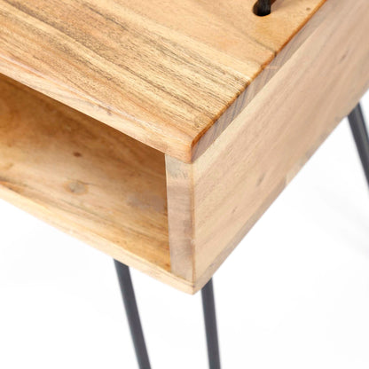 Nachttisch Quadro / Massiv acacia naturel