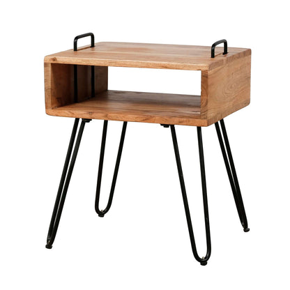 Nachttisch Quadro / Massiv acacia naturel