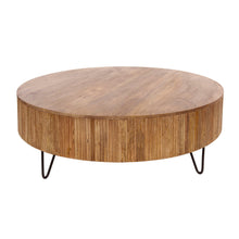 Couchtisch Wave Ø120cm / Solider Mangosand