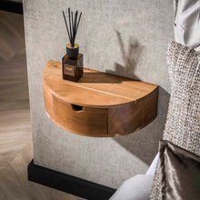 Nachttisch curve 1 Schublade/Massiv acacia naturel