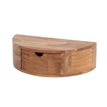 Nachttisch curve 1 Schublade/Massiv acacia naturel