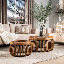Couchtisch Tweak Curve Set von 2 / Solid Mango Sand