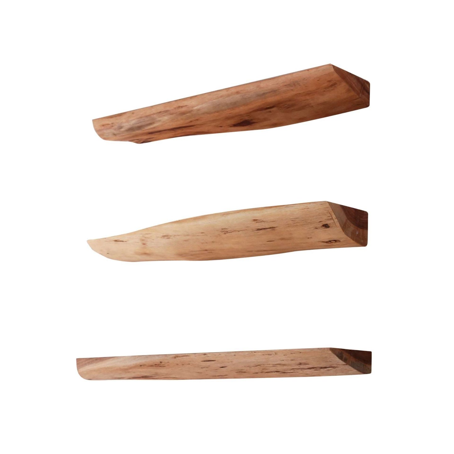 Wandregal live edge 60cm set/3