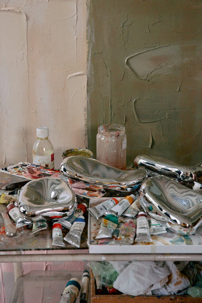 Glasskulptur Chrome