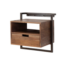 Nachttisch Air Solid offenes Fach 1 Schublade / Solid acacia brown
