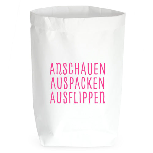 Paper Bag Anschauen, Auspacken, Ausflippen