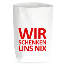 Paper Bag Wir schenken uns nix