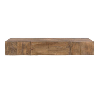 TV-Möbel mit Wellenfront, 160 cm – Mango massiv, Sand – Ansicht 10