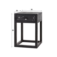 Nachttisch 1L black square