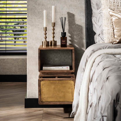 Nachttisch 1 Schublade XS brass