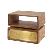 Nachttisch 1 Schublade brass