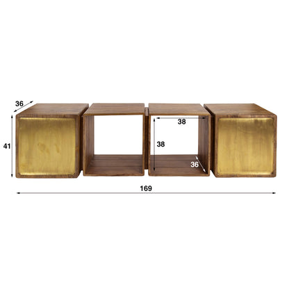 Sideboard 2 türen brass