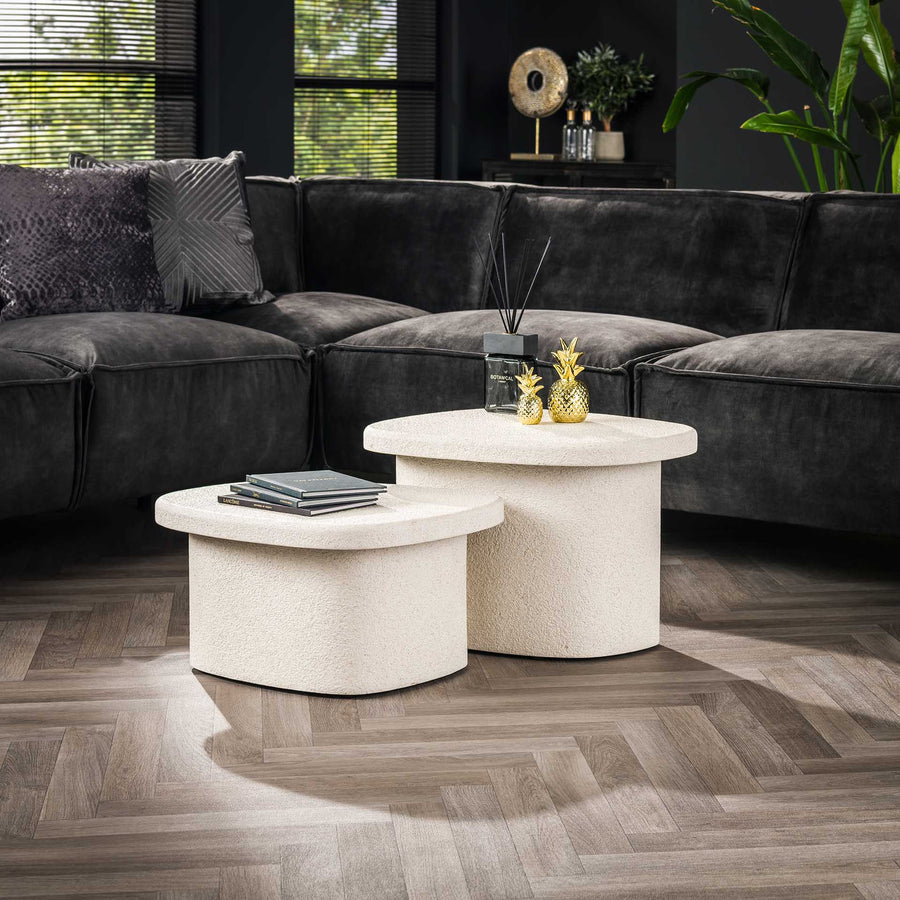Couchtisch 2er-Set stone organic