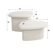 Couchtisch Set/2 stone organic