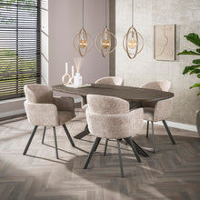 Esstisch Bronvik Dänisch oval 180cm / Bronze flüssiges Metall